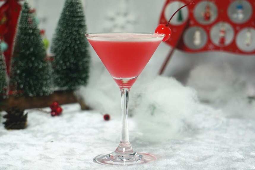圣诞特辑——红粉佳人鸡尾酒(Pink lady)