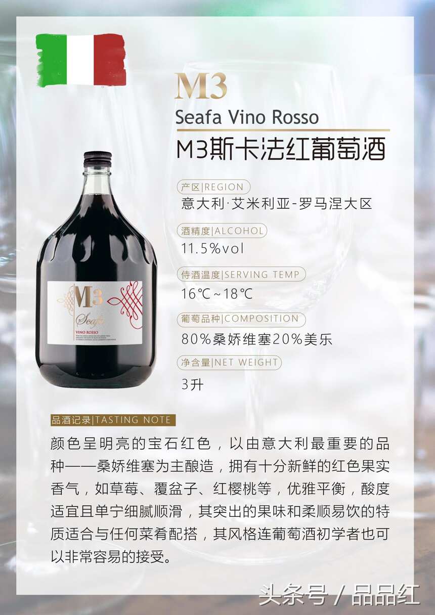 意大利红酒，酿酒葡萄最丰富的一个品牌！