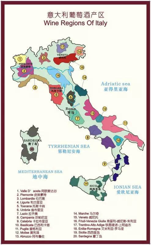 最全面的世界葡萄酒产区地图！