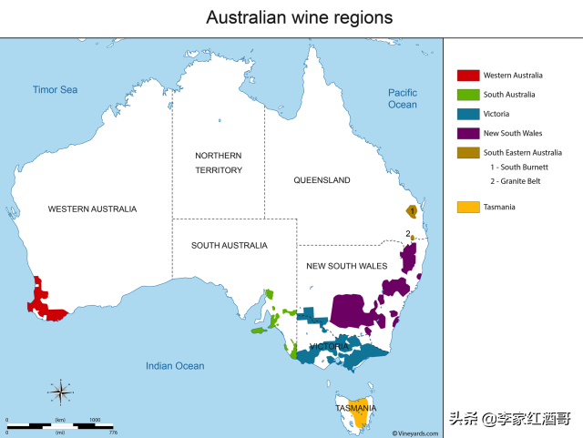一文带你了解澳大利亚葡萄酒产区