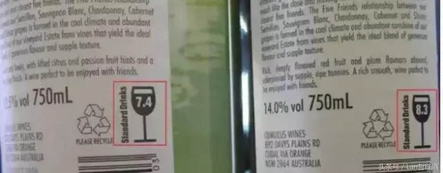 葡萄酒标签上的“标准杯”是什么意思？